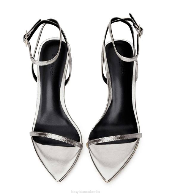 Stöckelschuhe| de Tony Bianco Frauen Myra-Heels Silbernappa metallic 462463